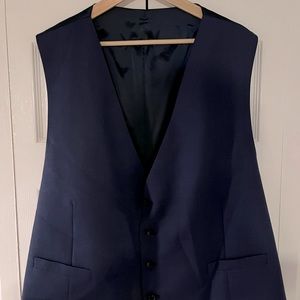 Calvin Klein X-Fir Slim Fit Suit Separates Vest, Blue